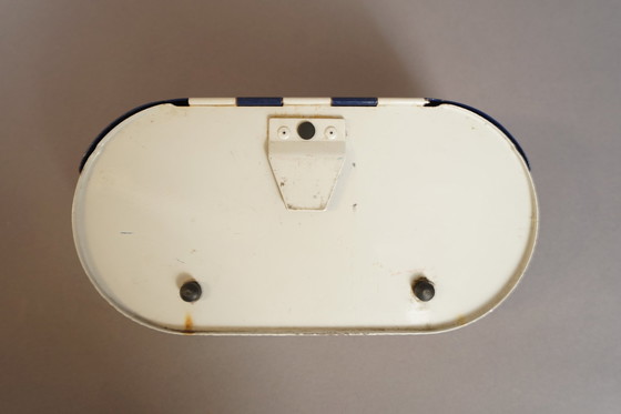 Image 1 of Small pill-shaped vintage pewter cabinet, 1970s