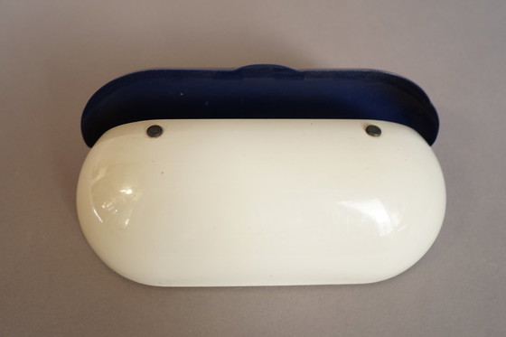 Image 1 of Small pill-shaped vintage pewter cabinet, 1970s