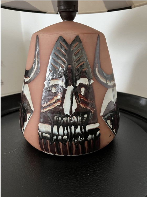 Image 1 of Table Lamp Elsie Borelius, Swedish Vintage, Large, Unique, Graphic, Midcentury 70S