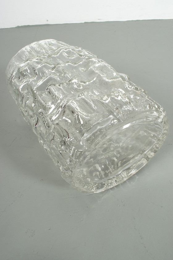 Image 1 of Vaso da terra vintage in vetro trasparente