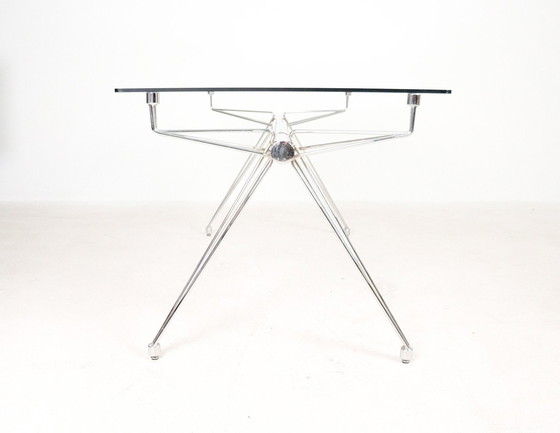 Image 1 of  Italian glass desk/conference table from the 1980s