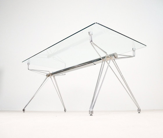 Image 1 of  Italian glass desk/conference table from the 1980s