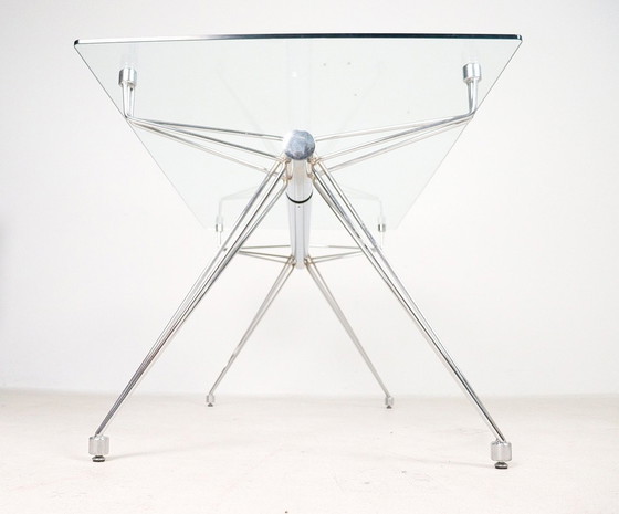 Image 1 of  Italian glass desk/conference table from the 1980s