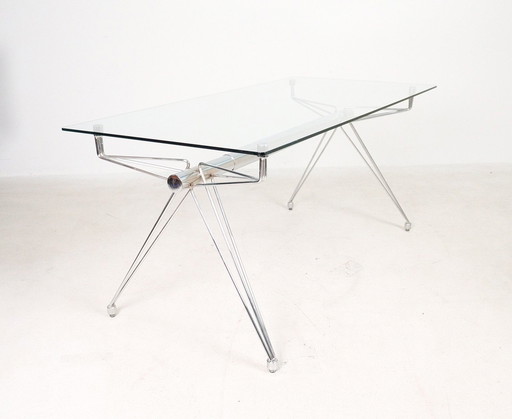  Italian glass desk/conference table from the 1980s