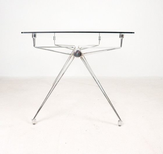 Image 1 of  Italian glass desk/conference table from the 1980s