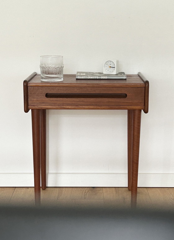 Image 1 of Danish Teak Nightstand Table de chevet Sideboard