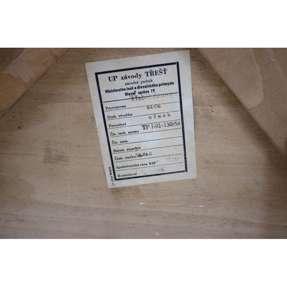 Image 1 of Vintage walnut coffee table by Jindrich Halabala for Up Zavody, Czechoslovakia 1960