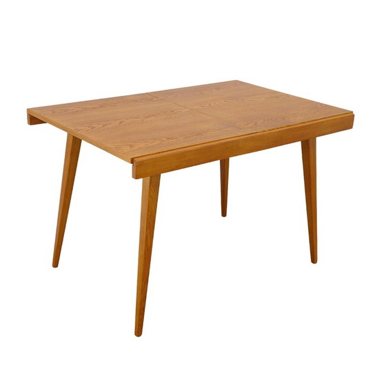 Image 1 of Vintage folding dining table in ash and beech by František Jirák for Tatra nábytok, Czechoslovakia 1970