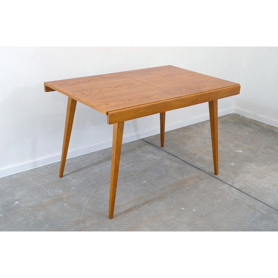 Image 1 of Vintage folding dining table in ash and beech by František Jirák for Tatra nábytok, Czechoslovakia 1970