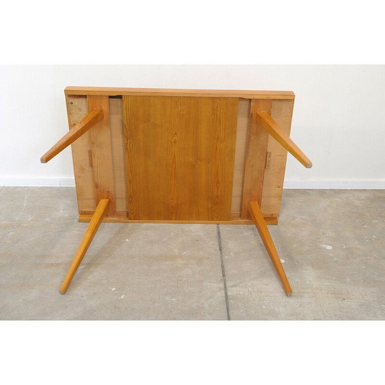 Image 1 of Vintage folding dining table in ash and beech by František Jirák for Tatra nábytok, Czechoslovakia 1970