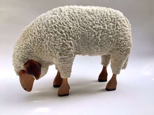 Hanns Peter Krafft Sheep Ottoman