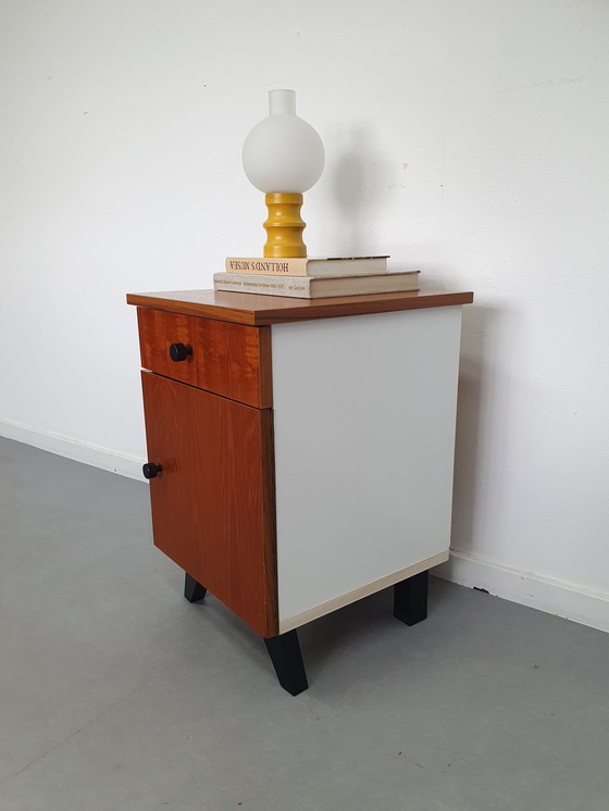 Image 1 of Nightstand teak. Mid-Century hall cabinet/cabinet.