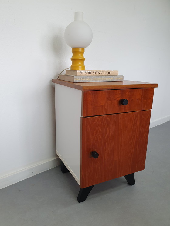 Image 1 of Nightstand teak. Mid-Century hall cabinet/cabinet.