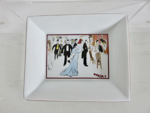 Maxim'S" Porcelain Ashtray From Paris