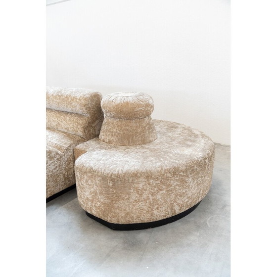 Image 1 of Vintage 3-seater modular sofa in polyurethane and plywood, Italy 1970