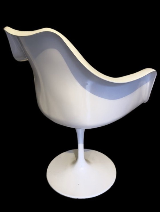 Image 1 of White Tulip Chair By Rudi Bonzanini 1970S