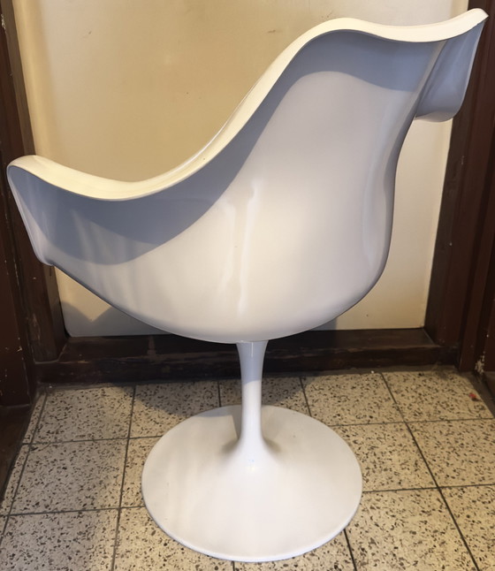 Image 1 of White Tulip Chair By Rudi Bonzanini 1970S