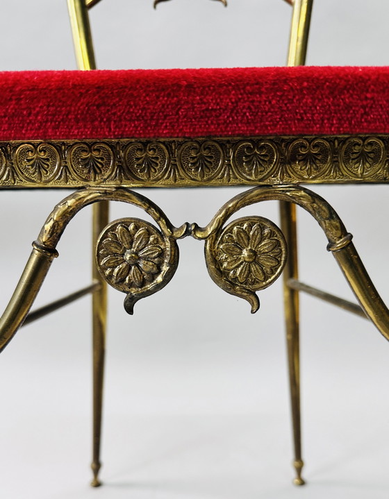 Image 1 of Chiavari Chair With High Brass Backrest