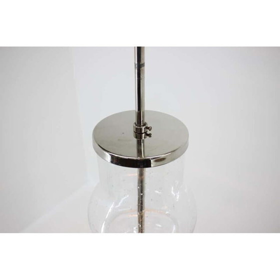 Image 1 of Pair of vintage handmade glass hangers, Czechoslovakia 1960