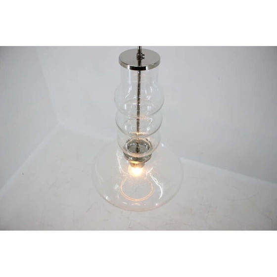 Image 1 of Pair of vintage handmade glass hangers, Czechoslovakia 1960