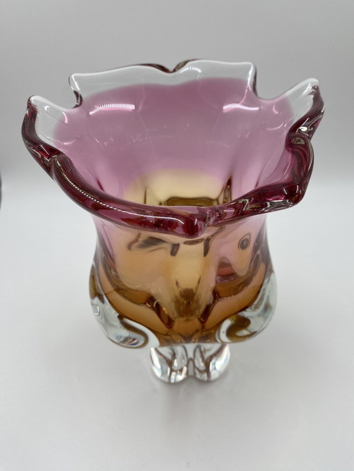 Josef Hospodka vase -Chribska glassworks- Czech Republic