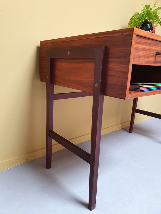 Image 1 of Mid-Century teak desk/workplace.