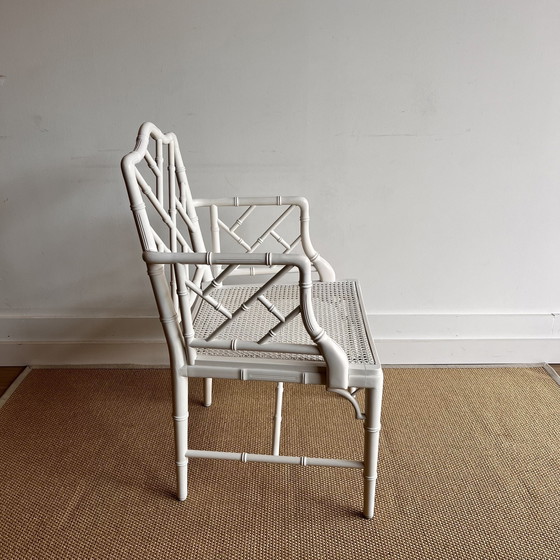 Image 1 of Faux Bamboo Chippendale Chair 1980s