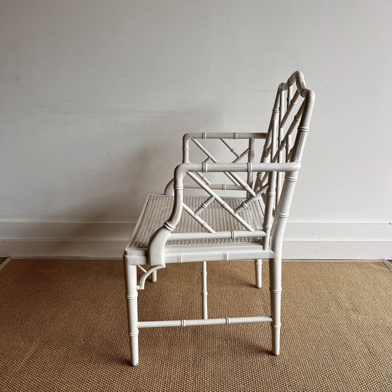 Image 1 of Faux Bamboo Chippendale Chair 1980s