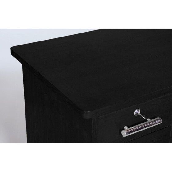 Image 1 of Vintage Bauhaus oakwood writing desk by Jindrich Halabala, 1930s