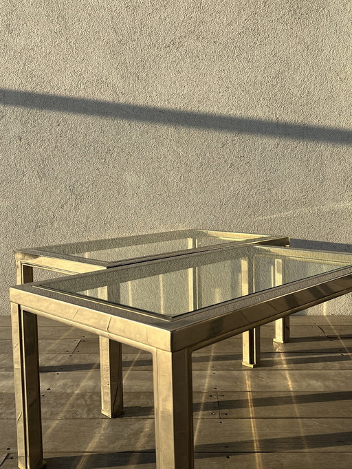 2x Chrome Side Tables