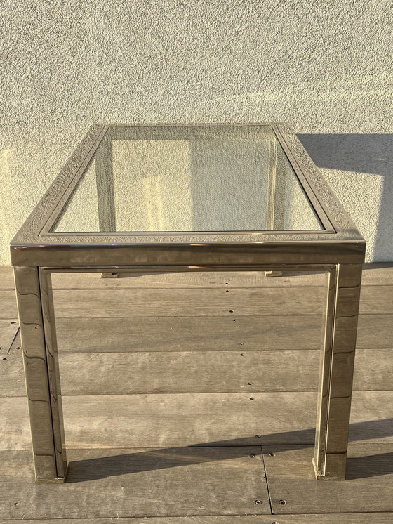 Image 1 of 2x Chrome Side Tables