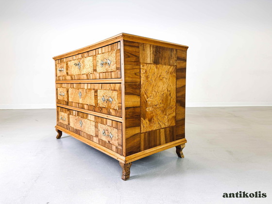 Image 1 of Louis-Seize chest of drawers Josephine-classical baroque softwood cherry