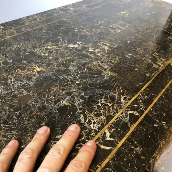 Image 1 of Vintage marble coffee table by Maitland-Smith Tessellated ,USA 1980s