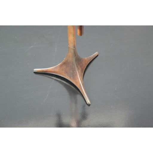 Vintage modular candlestick base in copper metal for Nagel, Germany 1970s