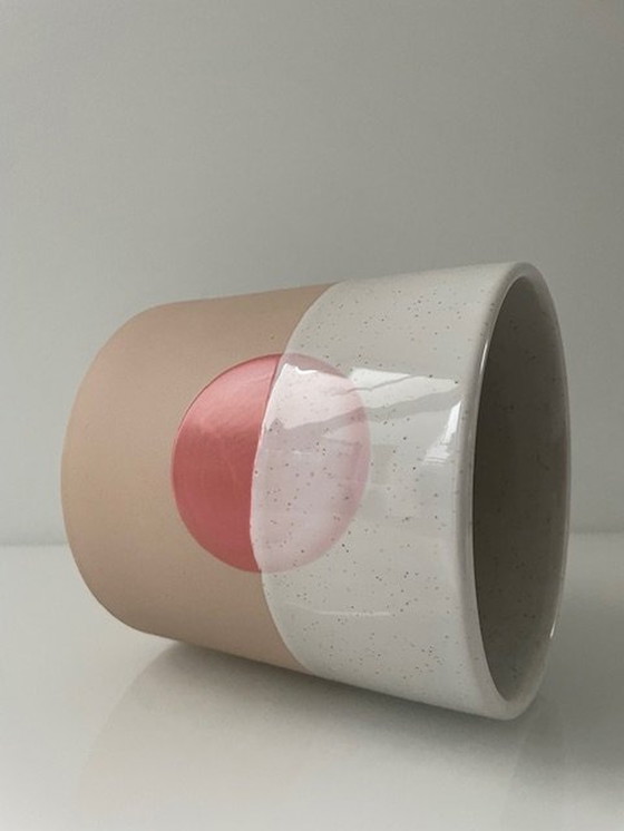 Image 1 of Modern Flower Pot "Pink Sunset"