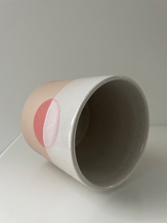 Image 1 of Modern Flower Pot "Pink Sunset"