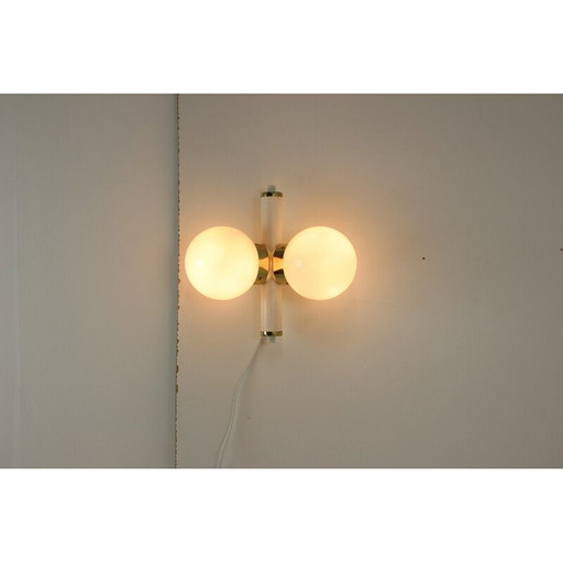 Pair of mid-century wall lamps by Instala Jilove, Czechoslovakia 1970s