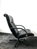 Geoffrey Harcourt for Artifort Model F141 swivel armchair with footstool