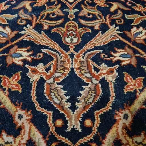 Indian Carpet With "Isfahan"/"Kechan" Pattern Mix 1980s