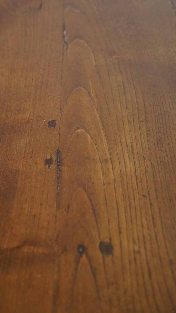 Image 1 of Oak Dining Table With 2 Drawers