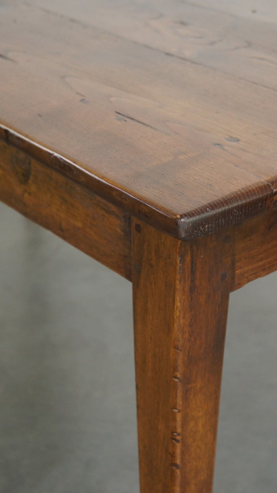 Image 1 of Oak Dining Table With 2 Drawers