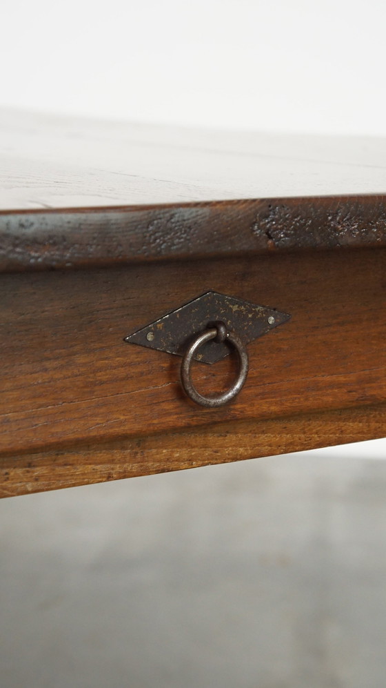 Image 1 of Oak Dining Table With 2 Drawers