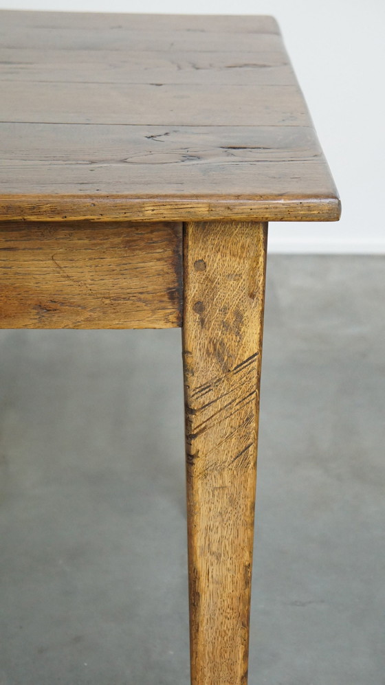 Image 1 of Oak Dining Table With 2 Drawers