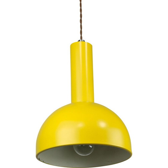 Image 1 of Lampada a sospensione vintage in metallo giallo