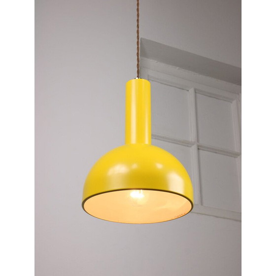 Image 1 of Lampada a sospensione vintage in metallo giallo