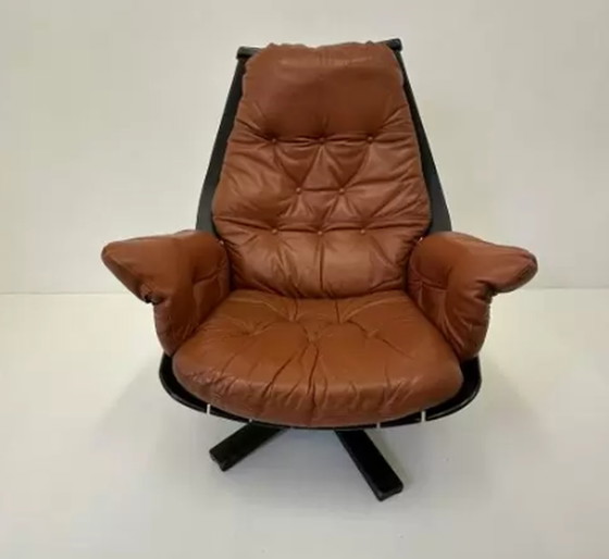 Image 1 of Hans Brattrud for Hove Möbler swivel chair , 1970’s