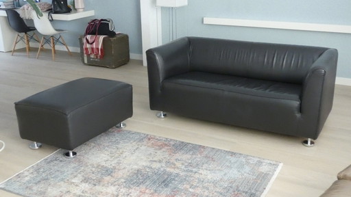 Gelderland 4800 Two-Seater Sofa With Hocker