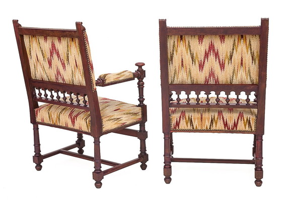 Image 1 of Pair Of Louis Xiii Armchairs