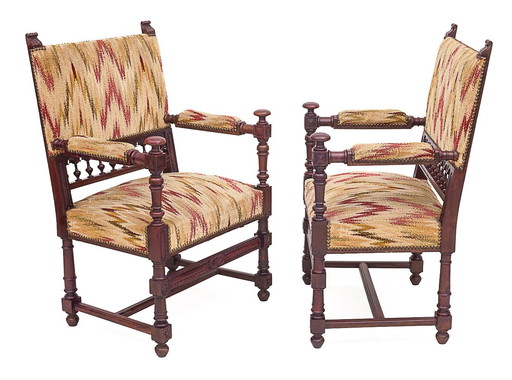 Pair Of Louis Xiii Armchairs