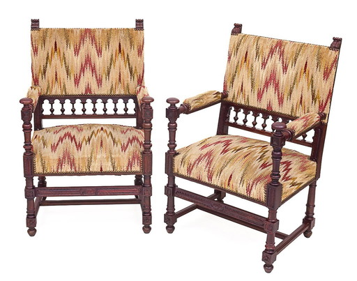 Pair Of Louis Xiii Armchairs